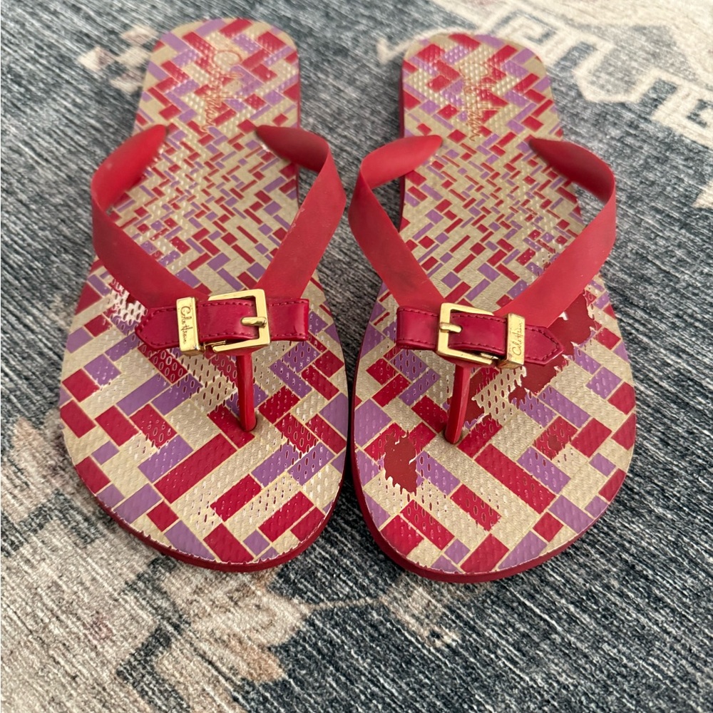 Cole Haan vintage Stylish Red and Pink Women's Sandals y2k Nike collaboration
